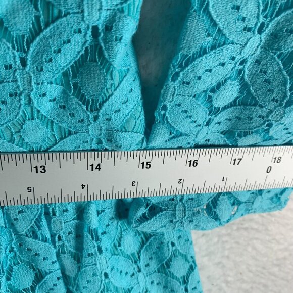 Lilly Pulitzer Women's Shorely Blue‎ 3/4 Sleeve Lace Lori Dress Size 6 NWT 9190 - Picture 3 of 12